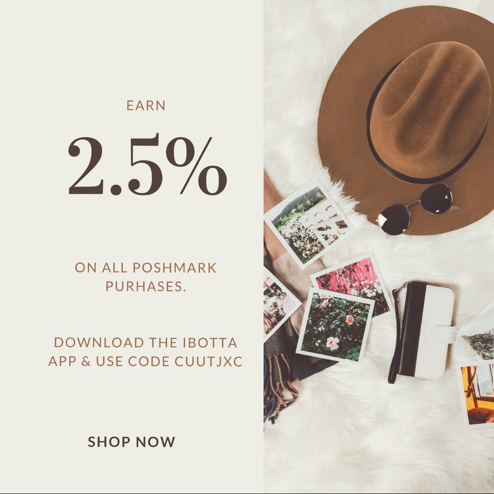 Earn 2.5% Back on All Poshmark Purchases